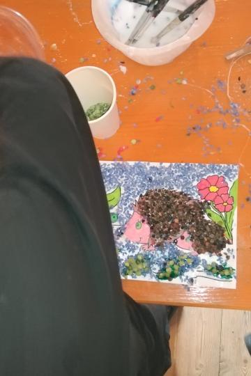 mosaico di semi